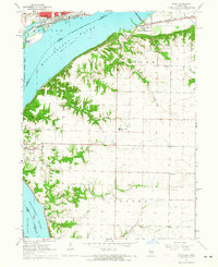 1964 Map of Fort Madison, IA, 1965 Print