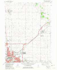 Download a high-resolution, GPS-compatible USGS topo map for Normal East, IL (1981 edition)