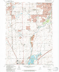 Download a high-resolution, GPS-compatible USGS topo map for Normantown, IL (1994 edition)