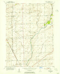 Download a high-resolution, GPS-compatible USGS topo map for Normantown, IL (1955 edition)