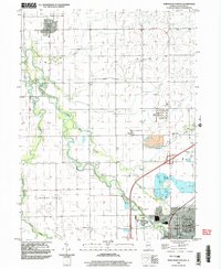 Download a high-resolution, GPS-compatible USGS topo map for Northwest Pontiac, IL (2003 edition)