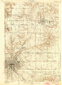 preview thumbnail of historical topo map of O'Fallon, IL in 1937