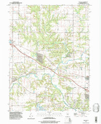 Download a high-resolution, GPS-compatible USGS topo map for Oak Hill, IL (1997 edition)