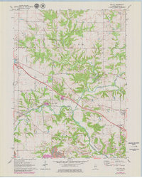 Download a high-resolution, GPS-compatible USGS topo map for Oak Hill, IL (1979 edition)