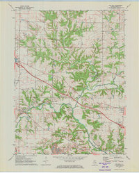 Download a high-resolution, GPS-compatible USGS topo map for Oak Hill, IL (1973 edition)
