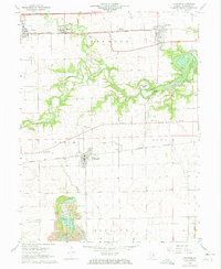Download a high-resolution, GPS-compatible USGS topo map for Oakwood, IL (1969 edition)
