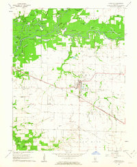 1962 Map of Okawville, IL, 1963 Print