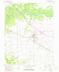 1962 Map of Okawville, IL, 1981 Print