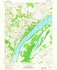 Download a high-resolution, GPS-compatible USGS topo map for Olmsted, IL (1968 edition)