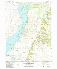 Download a high-resolution, GPS-compatible USGS topo map for Oquawka, IL (1983 edition)
