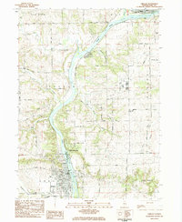 Download a high-resolution, GPS-compatible USGS topo map for Oregon, IL (1984 edition)