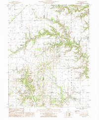 Download a high-resolution, GPS-compatible USGS topo map for Oskaloosa, IL (1985 edition)