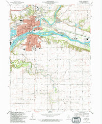Download a high-resolution, GPS-compatible USGS topo map for Ottawa, IL (1994 edition)