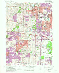 preview thumbnail of historical topo map of Palatine, IL in 1961