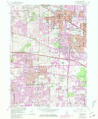 Download a high-resolution, GPS-compatible USGS topo map for Palatine, IL (1981 edition)