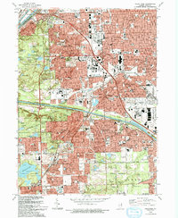 Download a high-resolution, GPS-compatible USGS topo map for Palos Park, IL (1993 edition)