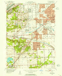 Download a high-resolution, GPS-compatible USGS topo map for Palos Park, IL (1955 edition)