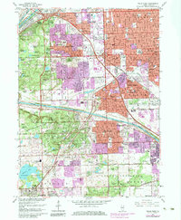 Download a high-resolution, GPS-compatible USGS topo map for Palos Park, IL (1984 edition)