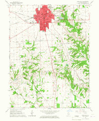 Download a high-resolution, GPS-compatible USGS topo map for Paris South, IL (1967 edition)
