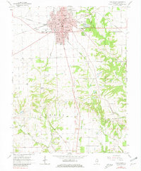 Download a high-resolution, GPS-compatible USGS topo map for Paris South, IL (1981 edition)