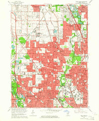 Download a high-resolution, GPS-compatible USGS topo map for Park Ridge, IL (1964 edition)