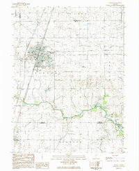 Download a high-resolution, GPS-compatible USGS topo map for Paxton, IL (1985 edition)