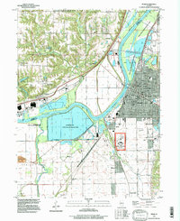Download a high-resolution, GPS-compatible USGS topo map for Pekin, IL (1997 edition)