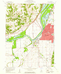 Download a high-resolution, GPS-compatible USGS topo map for Pekin, IL (1961 edition)