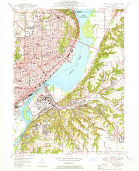 Download a high-resolution, GPS-compatible USGS topo map for Peoria East, IL (1966 edition)