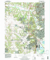 Download a high-resolution, GPS-compatible USGS topo map for Peoria West, IL (1997 edition)