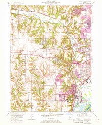 Download a high-resolution, GPS-compatible USGS topo map for Peoria West, IL (1968 edition)