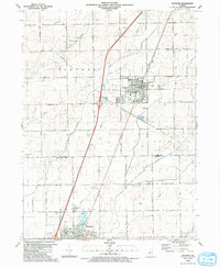 Download a high-resolution, GPS-compatible USGS topo map for Peotone, IL (1991 edition)