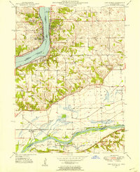 Download a high-resolution, GPS-compatible USGS topo map for Port Byron, IL (1954 edition)