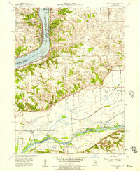 Download a high-resolution, GPS-compatible USGS topo map for Port Byron, IL (1957 edition)