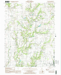 preview thumbnail of historical topo map of Crawford County, IL in 1998