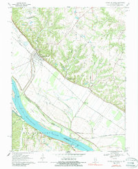 Download a high-resolution, GPS-compatible USGS topo map for Prairie Du Rocher, IL (1988 edition)