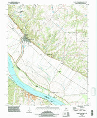 Download a high-resolution, GPS-compatible USGS topo map for Prairie Du Rocher, IL (1996 edition)