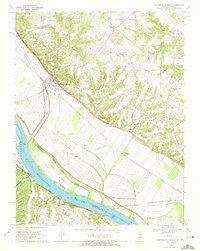 Download a high-resolution, GPS-compatible USGS topo map for Prairie Du Rocher, IL (1972 edition)