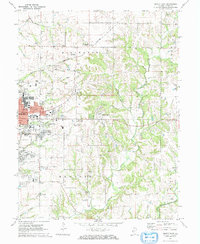 Download a high-resolution, GPS-compatible USGS topo map for Quincy East, IL (1973 edition)