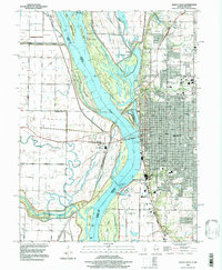 Download a high-resolution, GPS-compatible USGS topo map for Quincy West, IL (1997 edition)