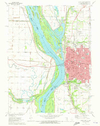 Download a high-resolution, GPS-compatible USGS topo map for Quincy West, IL (1973 edition)