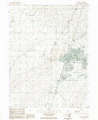 Download a high-resolution, GPS-compatible USGS topo map for Rantoul, IL (1985 edition)