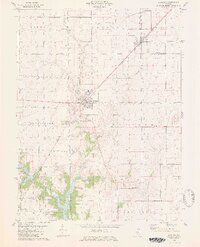1979 Map of Raymond, IL, 1980 Print