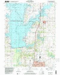 Download a high-resolution, GPS-compatible USGS topo map for Rend Lake Dam, IL (2000 edition)