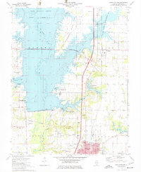 Download a high-resolution, GPS-compatible USGS topo map for Rend Lake Dam, IL (1977 edition)
