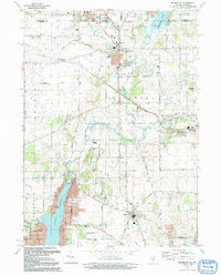 Download a high-resolution, GPS-compatible USGS topo map for Richmond, IL (1992 edition)