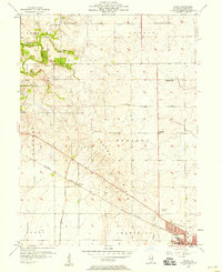 1957 Map of Rising, 1958 Print