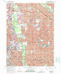Download a high-resolution, GPS-compatible USGS topo map for River Forest, IL (1989 edition)