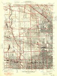 1928 Map of River Forest, 1948 Print