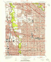 Download a high-resolution, GPS-compatible USGS topo map for River Forest, IL (1955 edition)
